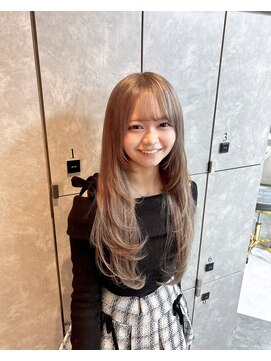 ガルボ ヘアー(garbo hair) 高知プルエクステレイヤーカットハイトーンベージュ