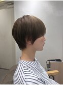 ショート/ショートボブ/丸みショート/ベージュ