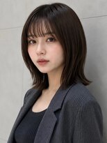 トリッカ シブヤ(TRICCA SHIBUYA)&nbsp;外ハネボブ/レイヤーボブ/透明感カラー/ダークブラウン