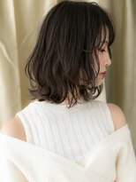 カバーヘア ブリス 川口(COVER HAIR bliss) 小顔シースルーバングクラゲヘア黒髪くびれボブウルフ30代40代W