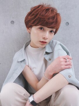 ジーナ 池袋(Zina) 【Zina 池袋】イメチェン毛先パーマ耳かけ×フォギーベージュ