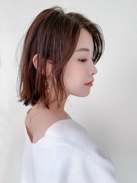 オーブ ヘアー エイミ 福岡七隈店(AUBE HAIR amy) 20代・30代_外はねボブ