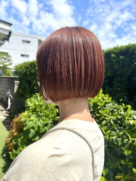 シエサロン(SHE SALON) ぷつっとボブ.オレンジカラー