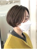 ぱつっとボブ30代40代50代似合わせショートボブ切りっぱなし