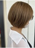 レイヤーボブ×ハイトーン◎30代40代50代
