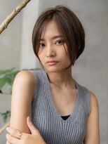 ドットハリス(.Hallis)&nbsp;20代30代大人可愛い前下がりショートボブ/丸みショート/前髪あり
