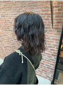 20代30代40代くせ毛風パーマミルクティアッシュ透明感小顔