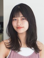 ガーデンヨコハマエスト(GARDEN YOKOHAMA est)&nbsp;フェミニンロング　似合わせカット　メルティカラー　前髪