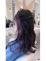 アオ 甲府本店(AO)&nbsp;インナーカラーバイオレット