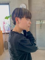 テトヘアー(teto hair)&nbsp;マッシュショート、ハイライトカラー、パッツン前髪