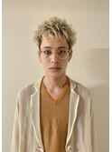 ベリショスパイキーショートべリーショートアップバングメンズ