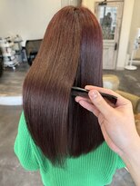 モワ 仙台(Mois)&nbsp;レッドブラウン＋艶トリートメント/10代20代30代/髪質改善
