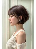 大人ショートボブ30代40代50代川口駅髪質改善白髪染めヘッドスパ