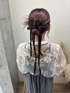 エフバイラブランシュ 大宮東口店(ef by La Blanche) 箔付きタイトヘアアレンジ/大宮東口タイトヘアアレンジ