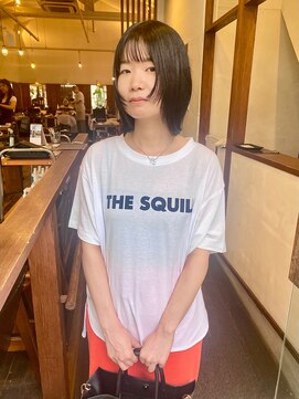 モク 大阪梅田店(MOK) 【顔まわりにポイント】レイヤーボブ