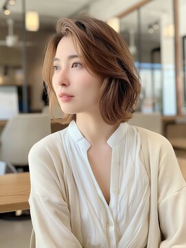 ヘアセラヴィ 雨ヶ谷(hair C'est La Vie) くびれボブ