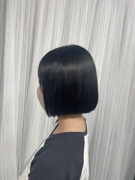 メゾンセブンルックス 宇都宮簗瀬店(Maison 7LOOKS) 縮毛矯正＋切りっぱなしボブ《手塚》