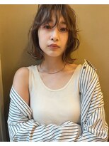 サンプラス(san+)&nbsp;【柏原良亮】ニュアンスカール×シアーミディアム