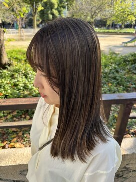 サル(saru) #ハイライトカラー × #グレージュ