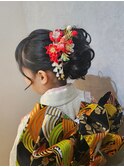 キッズヘアセット×和装　七五三/バースデーフォト/記念日#4