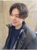 【メンズ毛流れパーマ】