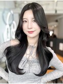 美髪くびれヘア顔周りレイヤー_F20169