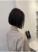 髪質改善トリートメント 切りっぱなしボブ
