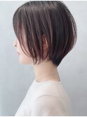 Say.ショートボブブルーカラー細めハイライトミニウルフ表参道