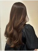 大人美人アッシュオリーブショコラアッシュ韓国風巻きモテ髪
