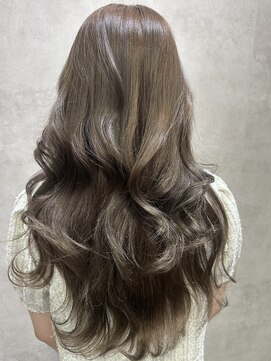 ルノン フィージュ(LUNON fieju) 暗めカラーグランマッシュデザインカラーフェイスフレーミング