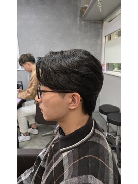 【パーマ】ダウンパーマ/曲がる縮毛矯正/センタパート