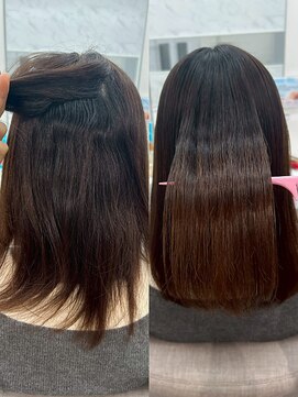 エレラビューティー(ELERA beauty) 【ビフォーアフター】艶髪/髪質改善/ストレート/ミディアム