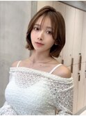 タッセルボブ×ミルクブラウン