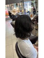 アース 土気あすみが丘店(HAIR&MAKE EARTH)&nbsp;ボブカットのパーマヘア