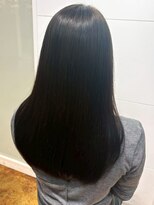 カミラボ(KAMI LABO)&nbsp;髪質改善ダメージレスカラー ダークブラック ロング ストレート