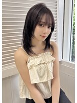 オーロ 西宮店(ORO)&nbsp;ブルーブラック 顔周りレイヤー