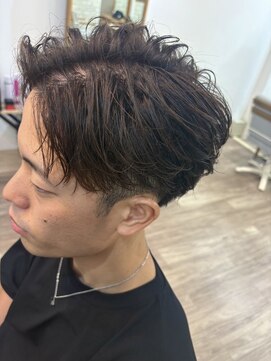 ナチュラル 南越谷店(Natural) 大人の色気◎かき上げセンターパート×ツーブロック