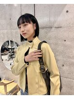 クラン調布北口店(CLAN)&nbsp;ぱっつん前髪の黒髪ミニボブ｜調布