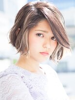 パティオンツー(PATIONN2)&nbsp;人気！おしゃれセクションモーブカラーワイドバング前下がりボブ