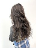 コントラストグレージュハイライトアッシュベージュ