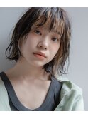 ニュアンスボブ×インナーカラー