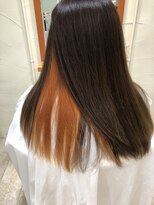 ニーナ ビューティーサロン(NINA Beauty Salon) オレンジインナー#インナーカラー#オレンジインナー