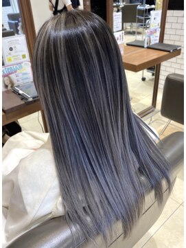 シエラ 心斎橋(CIERA.) CIERA.バレイヤージュ×くすみブルーアッシュ