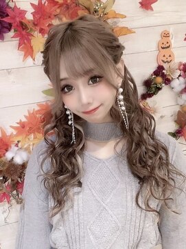 ヘアメイク エンカレッジ(HAIR MAKE encourage) 捻りハーフツインテール