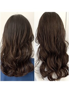 チョビー 銀座(chobii) グレージュ/コテ巻き風パーマ/韓国/オルチャン/くびれ/高柳/