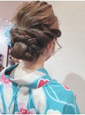 浴衣に似合うヘア