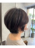 【Lu-Lun】白髪ぼかしハイライト×大人ショートボブ
