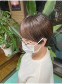 :ショートスタイル :マッシュショート :カラーなし