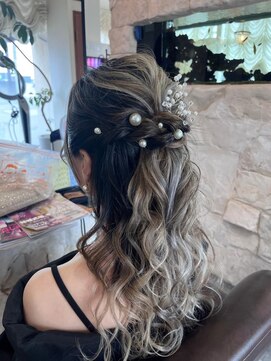 アルピナ 前橋店(alpina) お呼ばれハーフアップ