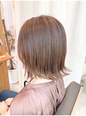 20代30代大人可愛い小顔ショートカット外ハネボブハイライト